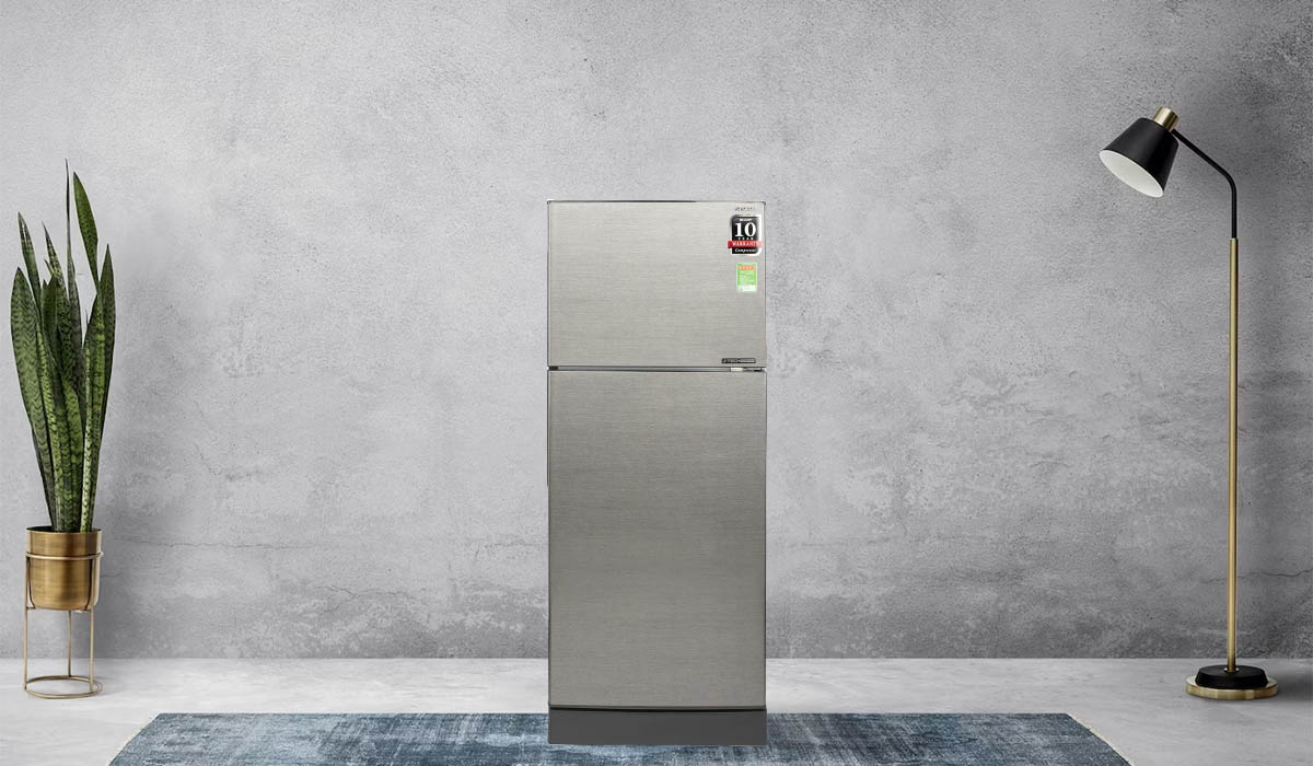 Tủ Lạnh Sharp Inverter 196 Lít SJ-X201E-DS có thiết kế hiện đại, màu sắc tinh tế