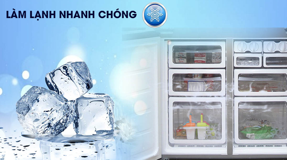 Làm lạnh nhanh chóng cho bạn có ngay thức uống để giải khát