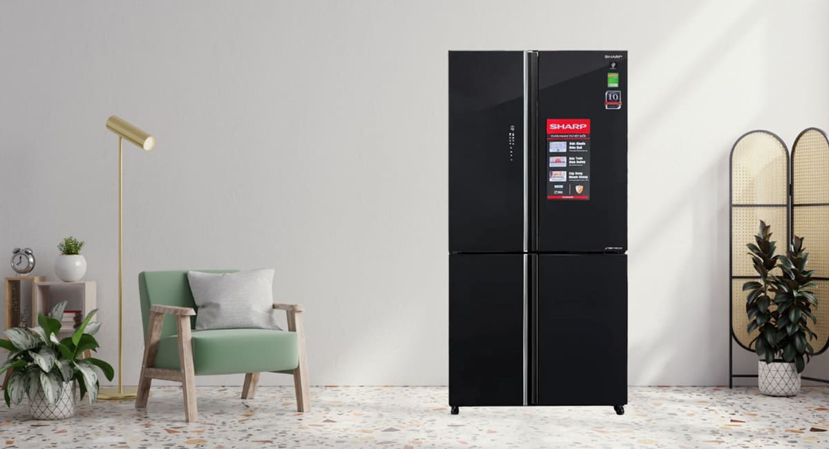 Tủ lạnh Sharp điểm nhấn hoàn hảo cho không gian sống thêm hiện đại
