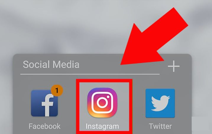 Bạn nhấn vào biểu tượng để mở ứng dụng Instagram.