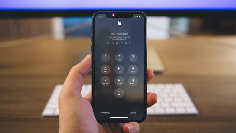 Khi iPhone bị mất Face ID, bạn phải nhập mật khẩu để mở khóa điện thoại.