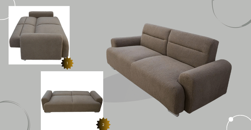 Các góc sofa đều chỉnh chu, tỉ mỉ