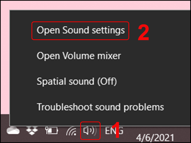 Open Sound Settings