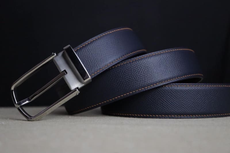 Thắt lưng da nam màu xanh đen