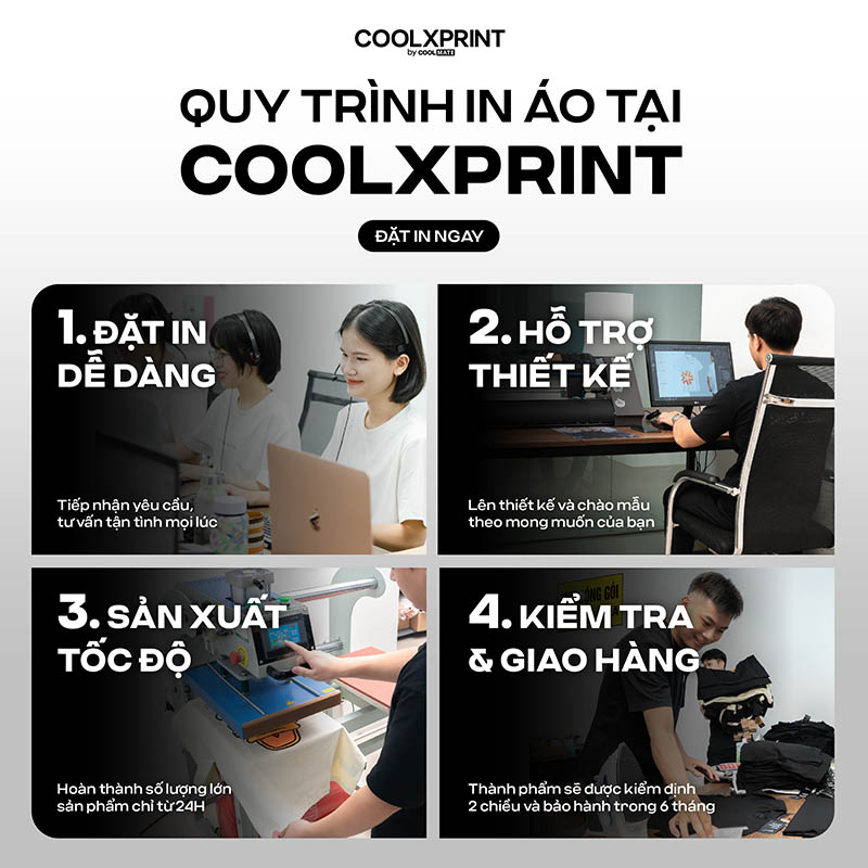 Quy trình in áo tại Coolxprint