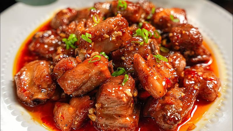 Sườn chiên nước mắm
