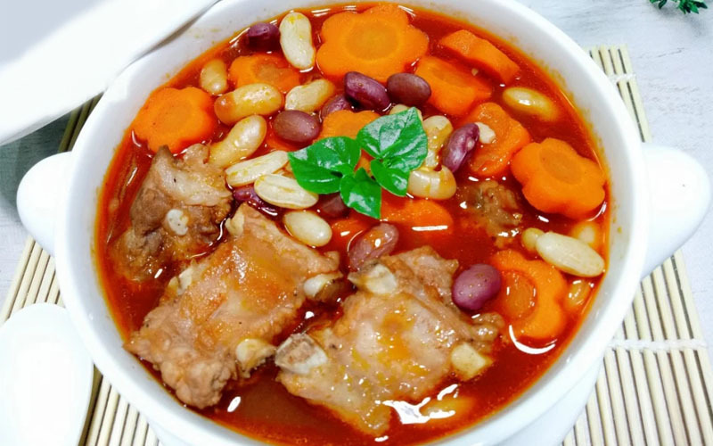 Sườn nấu đậu