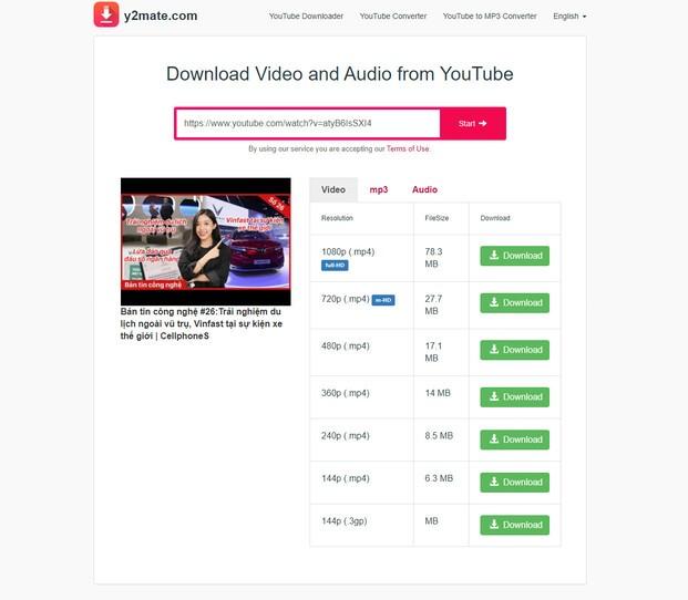 Có những công cụ trực tuyến nào hỗ trợ tải âm thanh từ YouTube?
