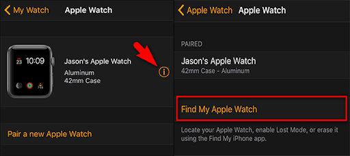 Tìm Apple Watch bị mất bằng Find My Watch