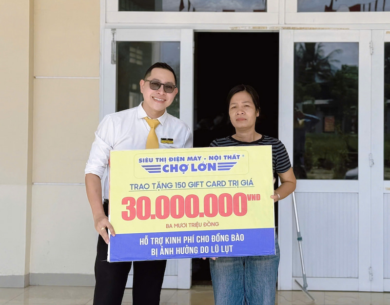 Siêu Thị Điện Máy - Nội Thất Chợ Lớn chung tay cùng bà con vùng lũ