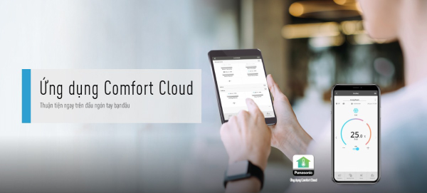 Ứng dụng Comfort Cloud kết nối với máy lạnh Panasonic