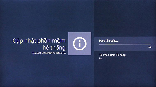 Hướng dẫn cập nhật phần mềm cho Tivi Sony